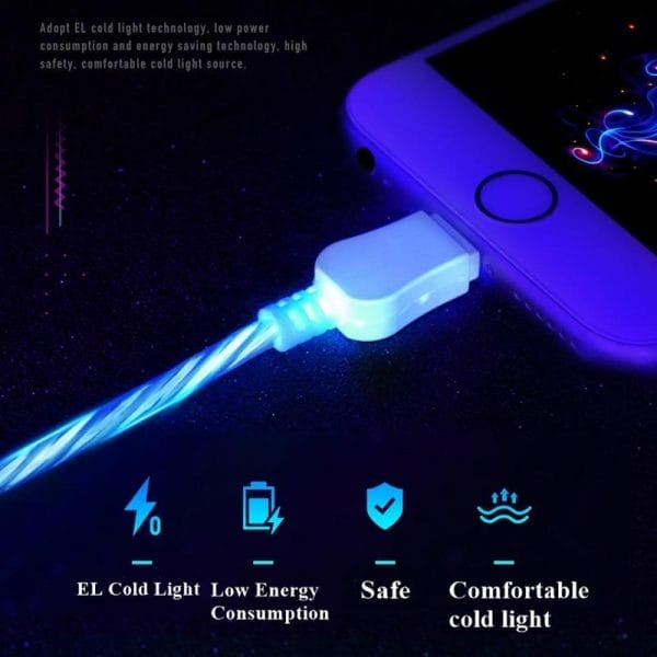 Cool Night Glow USB Charger Cable