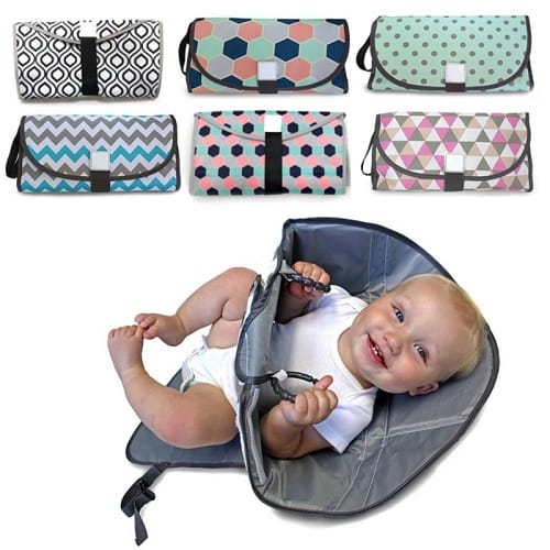 Foldable Changing Pad and Diaper Bag
