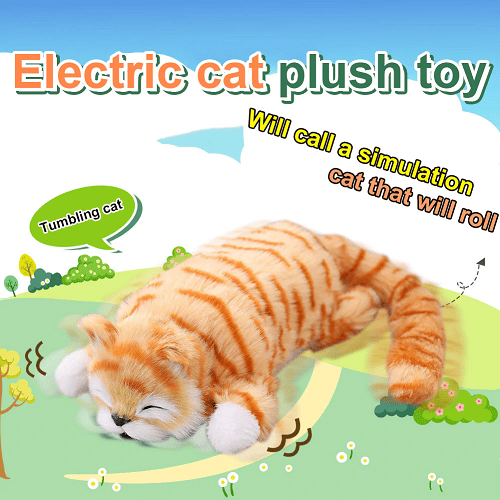 Electric Laughing and Rolling Cat Toy
