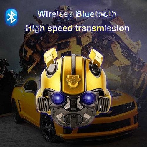 Transformer Bumblebee Wearable Helmet with Bluetooth Speaker