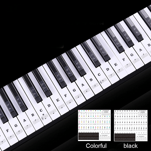 Removable Piano Key Stickers