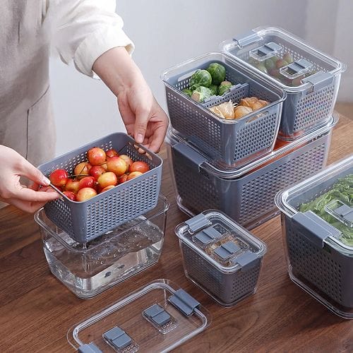 Fresh Produce Vegetable Fruit Storage Containers 3PACKS – Fulfillman