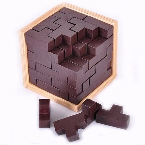 Original 3D Wooden Brain Teaser Puzzle