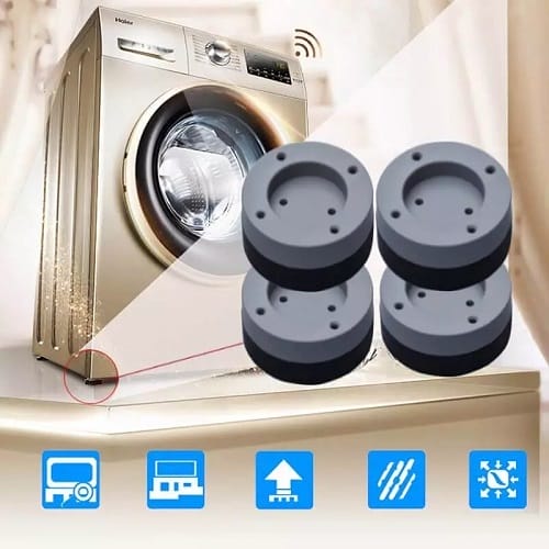 Fixed Moisture Proof Fully Automatic Washing Machine Feet Stand Used for Washing Machine Etc OMLTER Non Slip Heighten Washing Machine Base Foot Pads Refrigerator Rubber Feet 