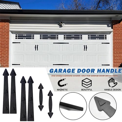 Decorative Garage Door Hinge and Handle Set (6-Piece)