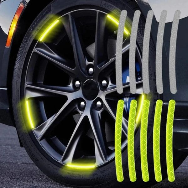 Car Wheel Tire Rims Reflective Sticker Stripes