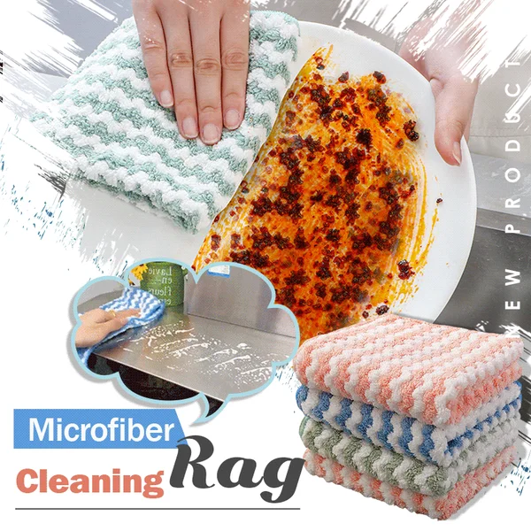 Microfiber Cleaning Rag-5Pcs