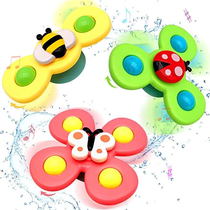 Suction Cup Spinner Toys- 3Pcs