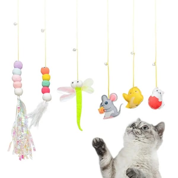Hanging Bouncing Cats Toy-3PCS