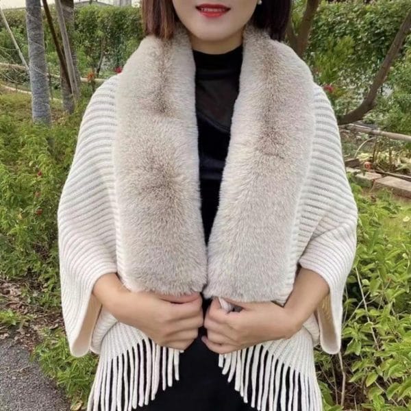 Knitted Loose Thickened Shawl Coat