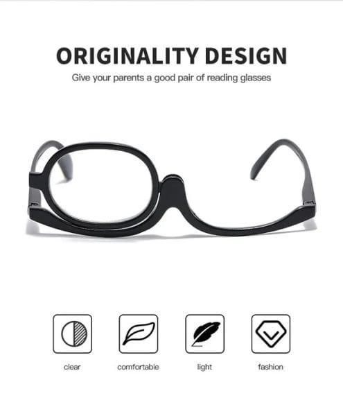 Rotatable Makeup Reading Glasses