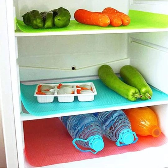 Antibacterial Moisture-proof Refrigerator Shelves Mats (4pcs)