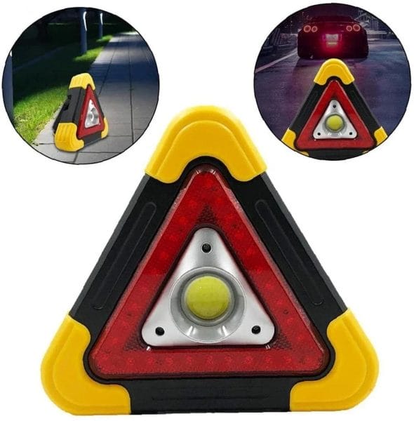 Portable Car Triangle LED Warning Light